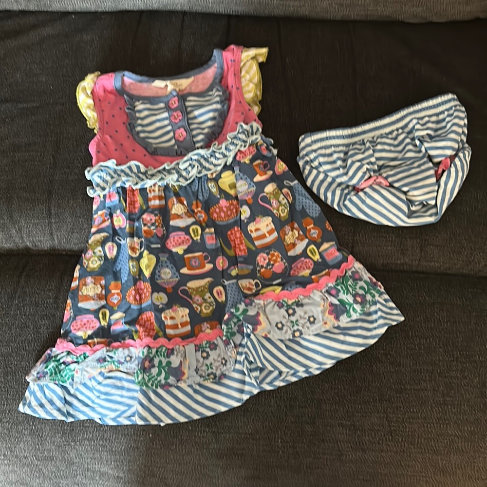 Matilda Jane Baby Dress and Bloomers Size 12-18 months
